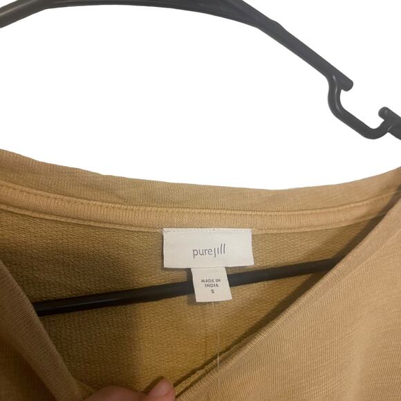 Pure Jill NWT Women Small Tan Light Cork Round Neck Lightweight Sweater - Picture 6 of 10